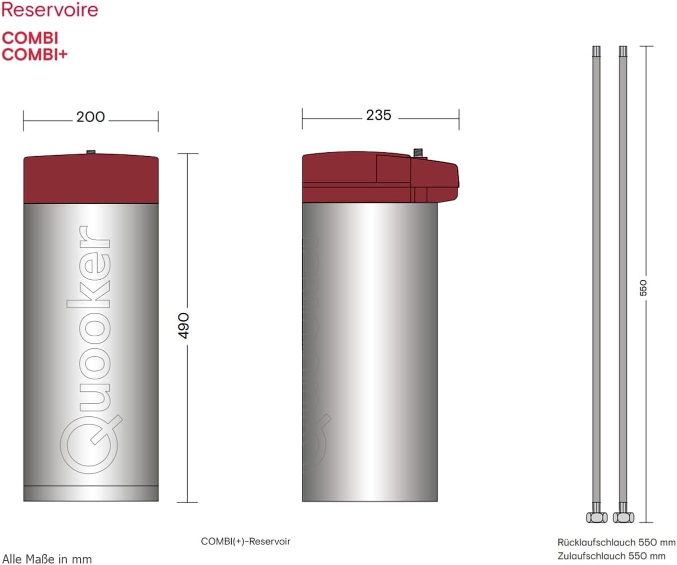 Quooker COMBI Fusion Round RVS (Voll-Edelstahl)