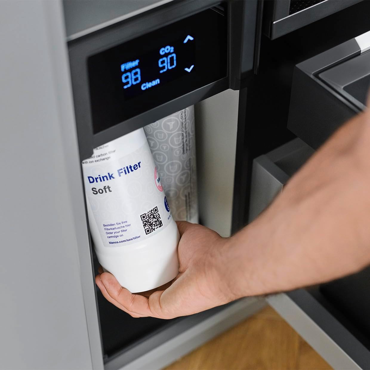 BLANCO Getränkefilter Soft Magnesium M | Weniger Kalk. Zusätzliches Magnesium. Mehr Geschmack Passend zu Drink.soda &CHOICE.all 520 Liter bei 12 °dTH