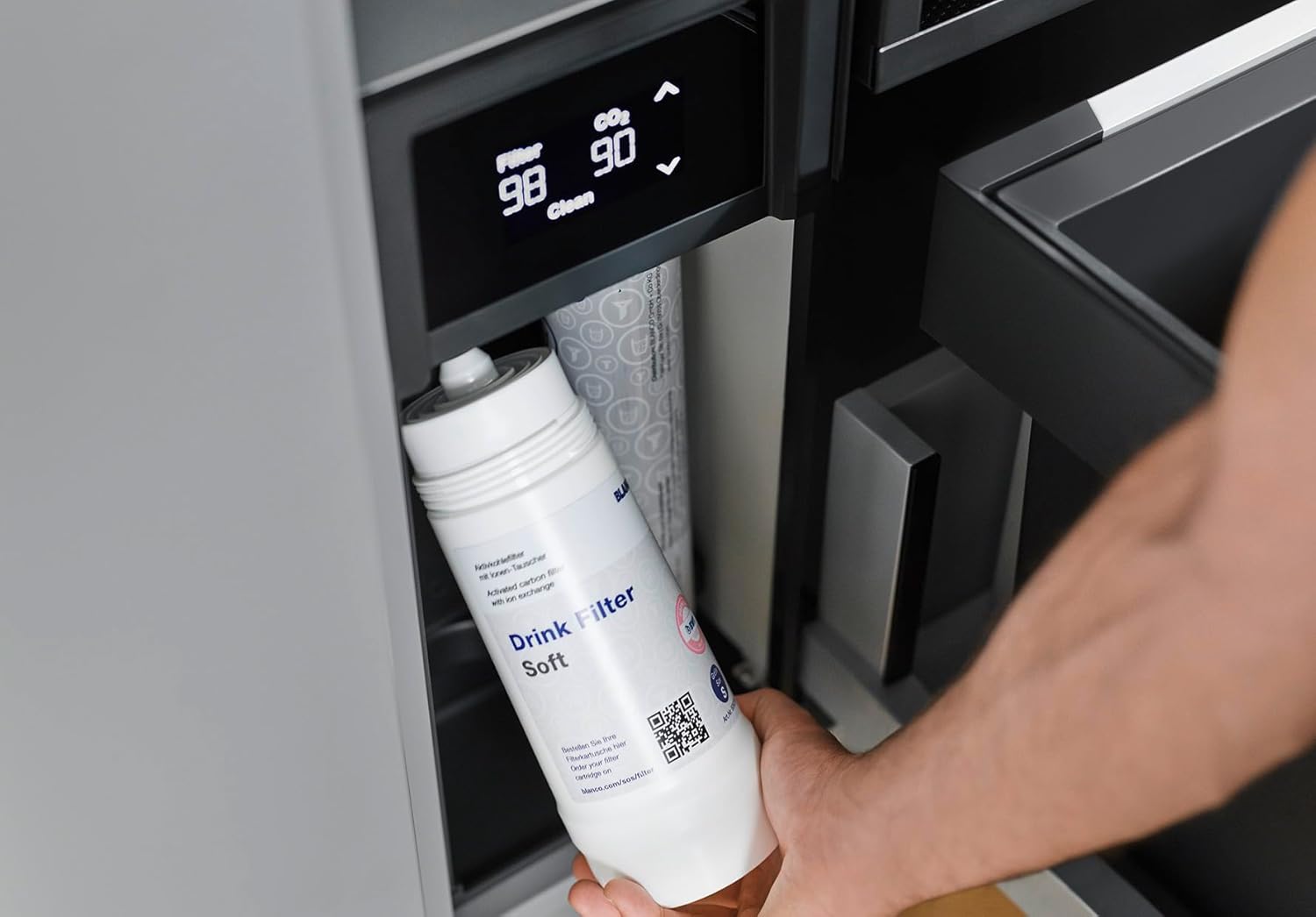 BLANCO Getränkefilter Soft Magnesium M | Weniger Kalk. Zusätzliches Magnesium. Mehr Geschmack Passend zu Drink.soda &CHOICE.all 520 Liter bei 12 °dTH