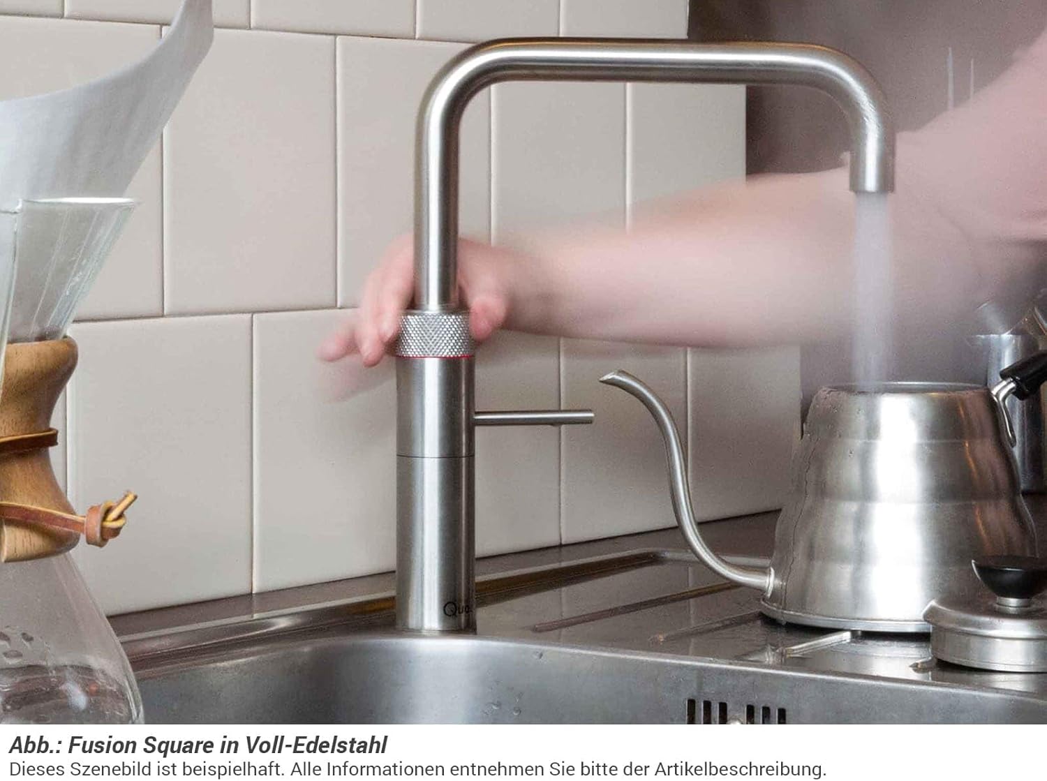 Quooker PRO3 B Fusion Square CHR (verchromt glänzend)