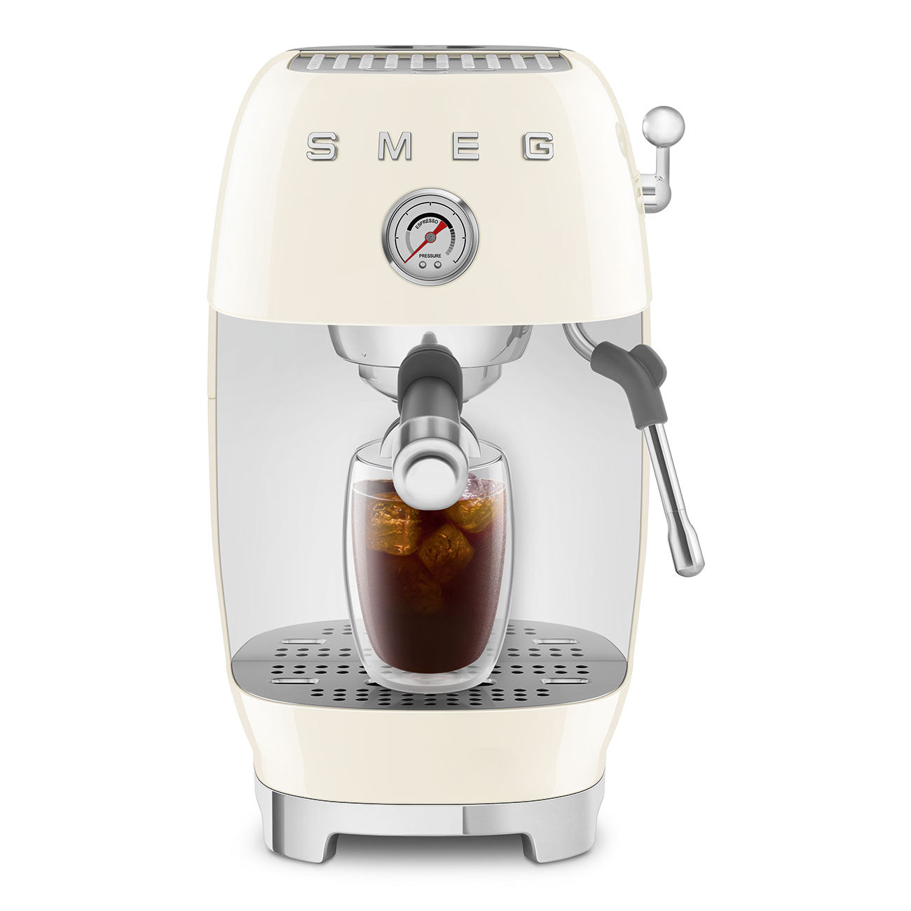 SMEG Siebträgermaschine Premium (Manuelle Espressomaschine) mit Cold Brew-Funktion