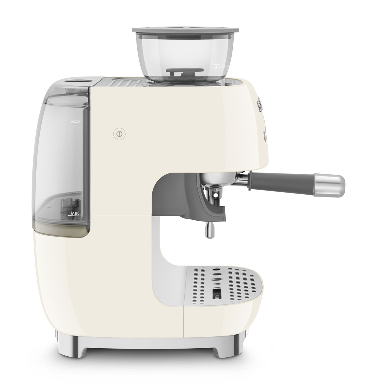 SMEG Siebträgermaschine mit integriertem Mahlwerk (Espressomaschine)