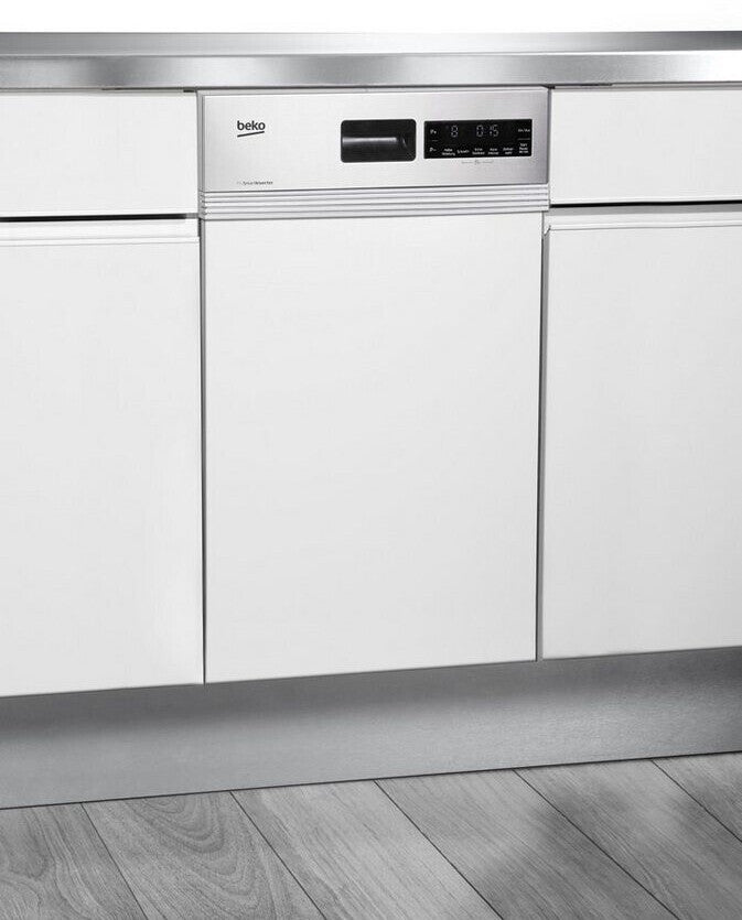 Beko DSS28021X Einbau-Geschirrspüler teilintegriert – 45 cm