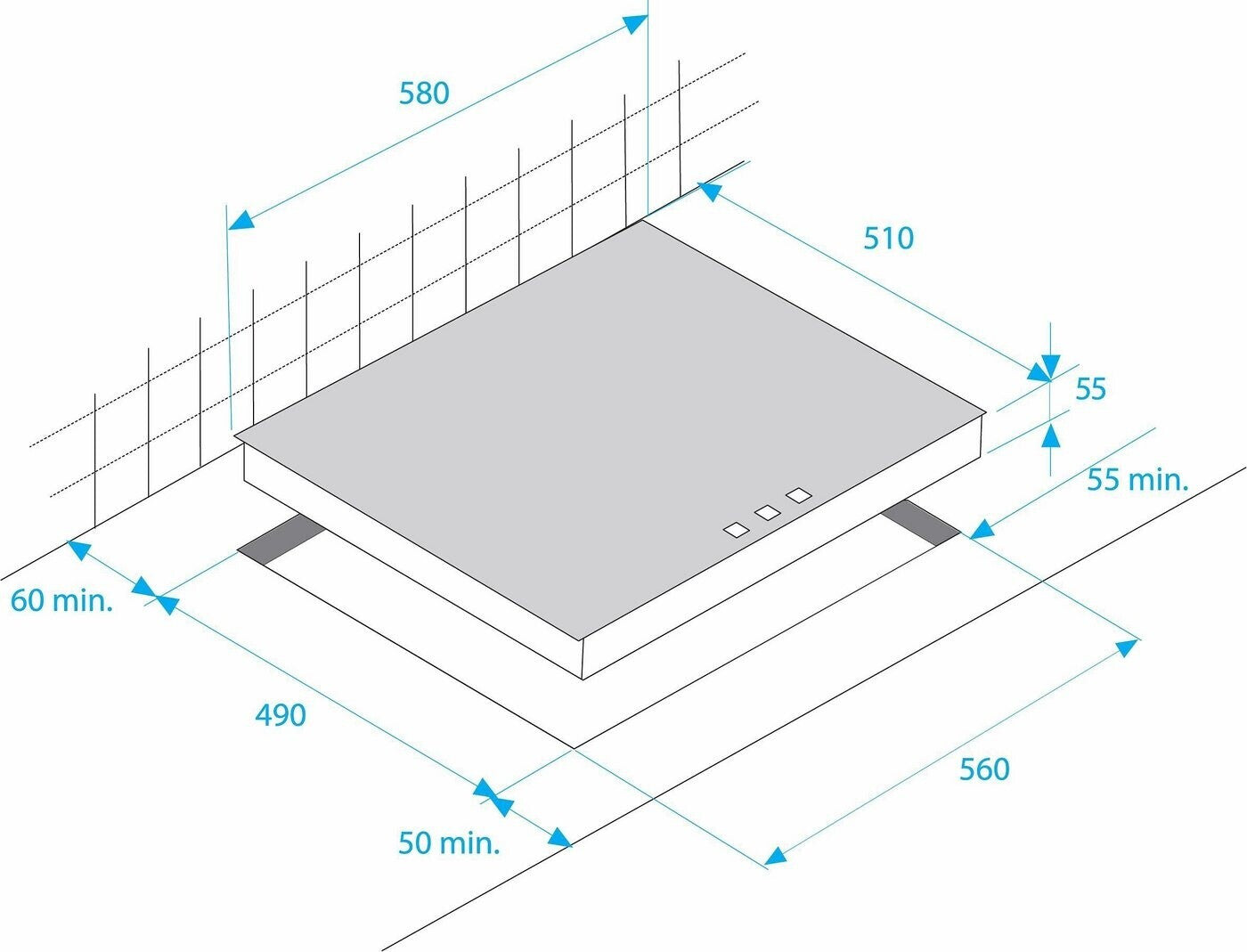 Beko HIC64401 Glaskeramik-Kochfeld