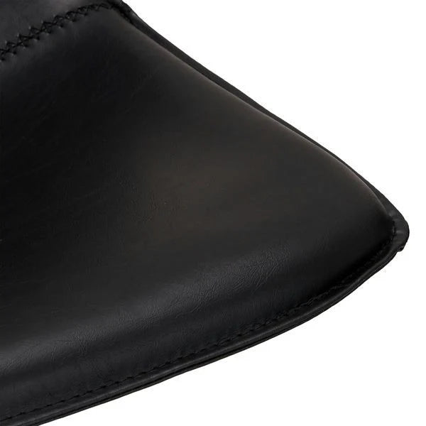 Furnhouse Isabel Barhocker 2er Set - Kunstleder Schwarz