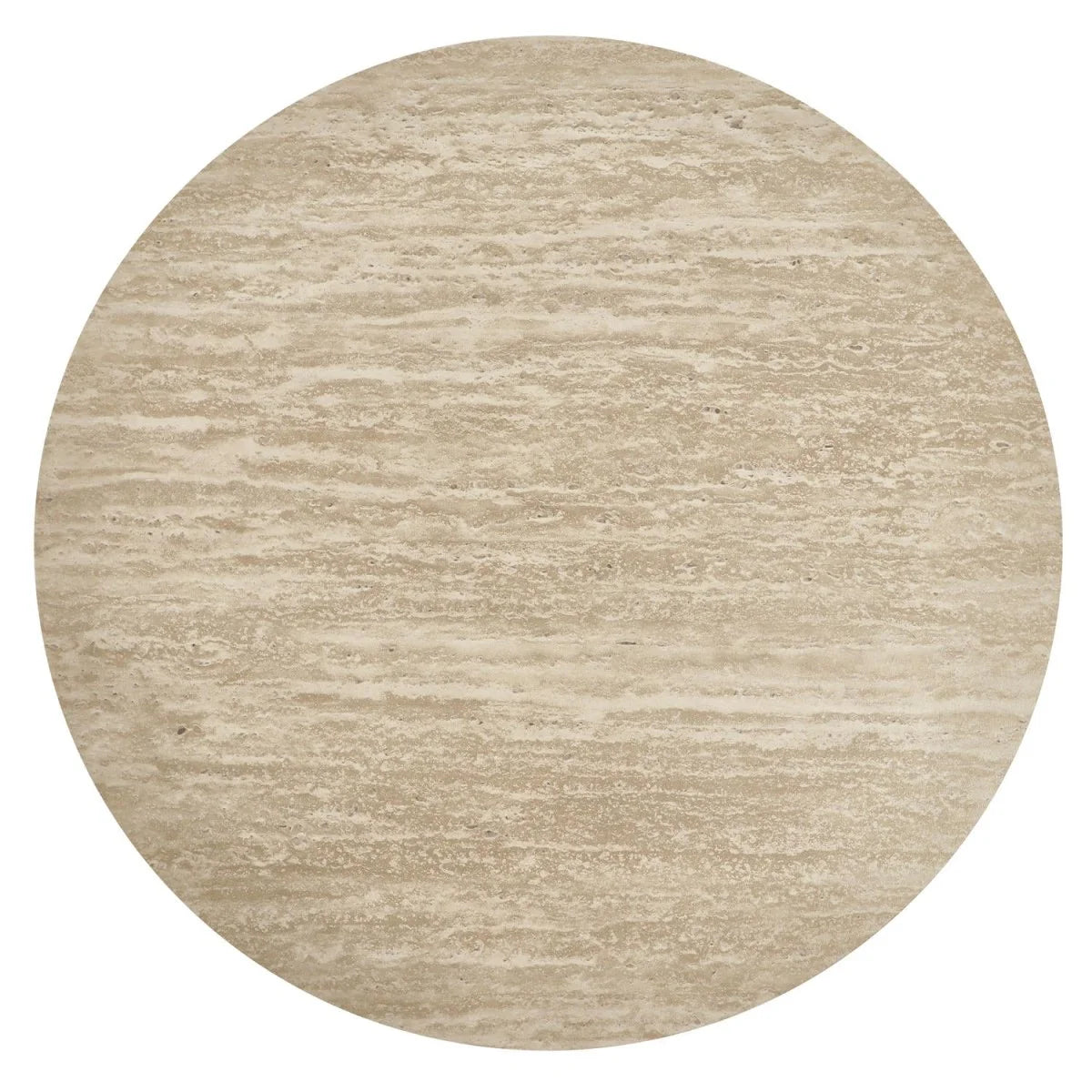 Furnhouse Tango Couchtisch Rund ø45 cm - Travertine-Optik Beige