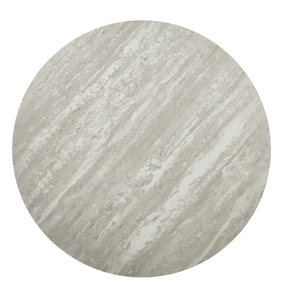 Furnhouse Tango Couchtisch Rund ø45 cm - Travertine-Optik Grau