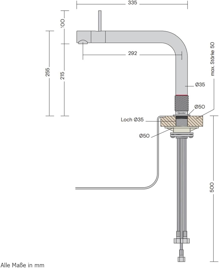 Quooker PRO3 | Front RVS (Voll-Edelstahl)