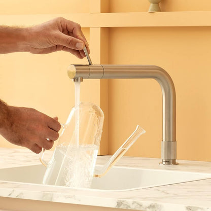 Quooker PRO3 &amp; Cube | Vorne RVS (Voll-Edelstahl) inkl. Würfelfilter