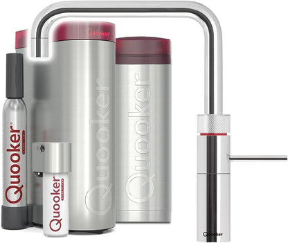 Quooker PRO3 &amp; CUBE | Fusion Square CHR (Verchromt glänzend) inkl. Würfelfilter