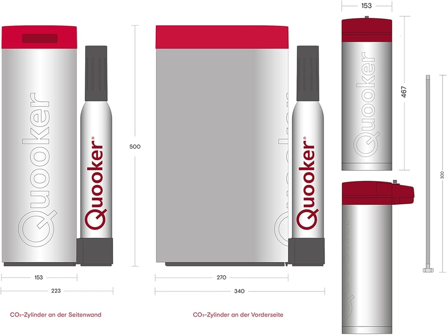 Quooker PRO3 &amp; CUBE | Flex CHR (verchromt glänzend) inkl. Würfelfilter