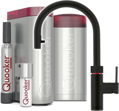 Quooker COMBI &amp; CUBE | Flex BLK (Schwarz) inkl. Würfelfilter [Energieklasse A]