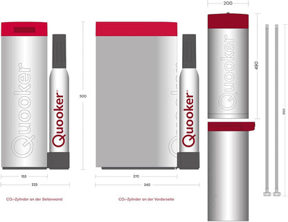 Quooker COMBI &amp; CUBE | Flex BLK (Schwarz) inkl. Würfelfilter [Energieklasse A]