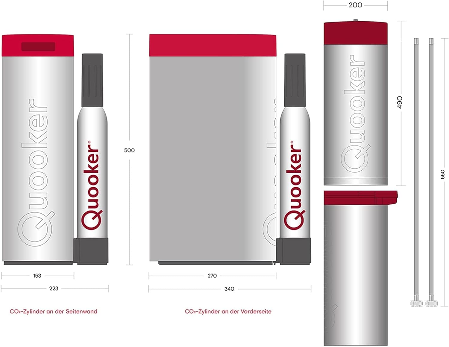 Quooker COMBI+ &amp; CUBE | Flex RVS (Voll-Edelstahl) inkl. Würfelfilter 