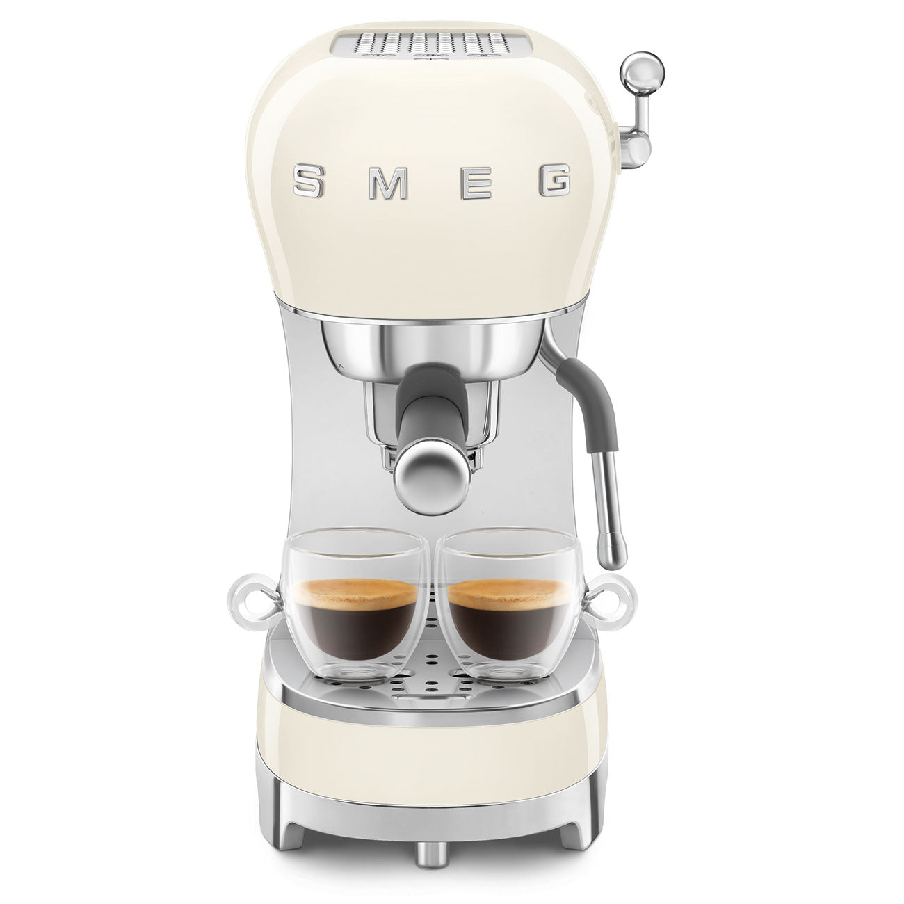SMEG Siebträgermaschine (Espresso-Handkaffeemaschine) mit Dampfdüse 