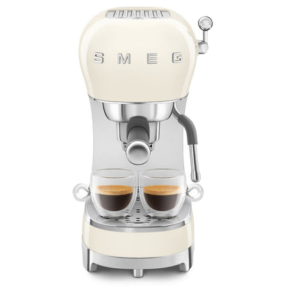 SMEG Siebträgermaschine (Espresso-Handkaffeemaschine) mit Dampfdüse 