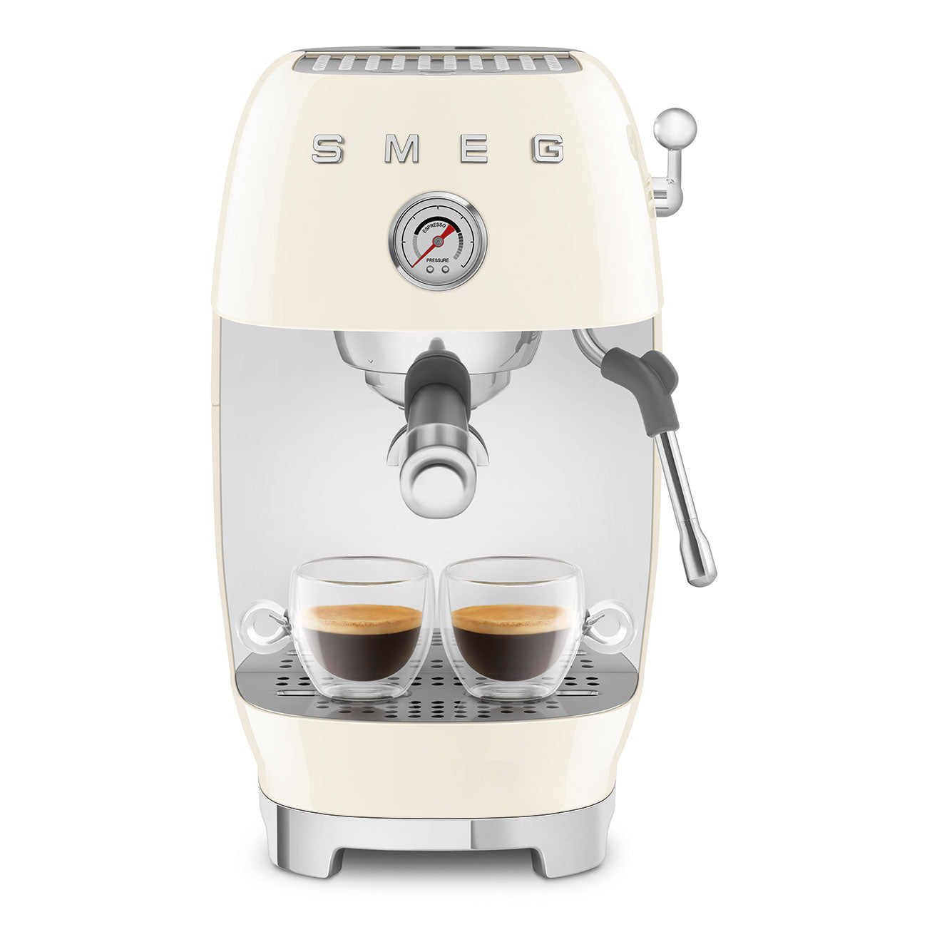 SMEG Siebträgermaschine Premium (Manuelle Espressomaschine) mit Cold Brew-Funktion