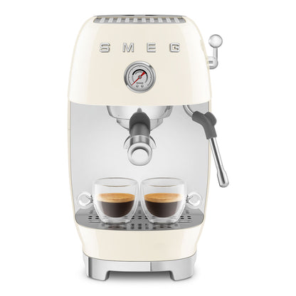 SMEG Siebträgermaschine Premium (Manuelle Espressomaschine) mit Cold Brew-Funktion