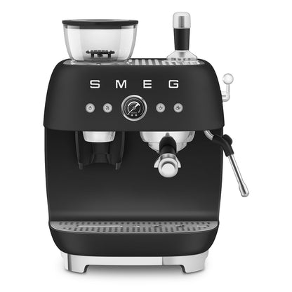 SMEG Siebträgermaschine mit integriertem Mahlwerk (Espressomaschine)