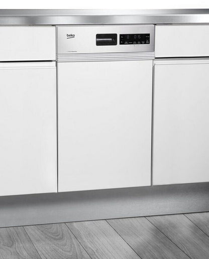 Beko DSS28021X Einbau-Geschirrspüler teilintegriert – 45 cm