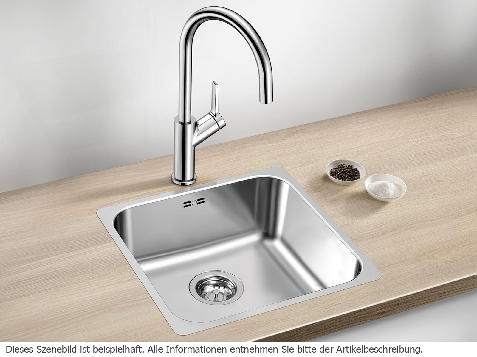 Blanco Supra 400-IF R12 Bürstfinish - 526350 Edelstahlspüle