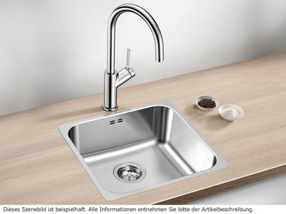 Blanco Supra 400-IF R12 Bürstfinish - 526350 Edelstahlspüle