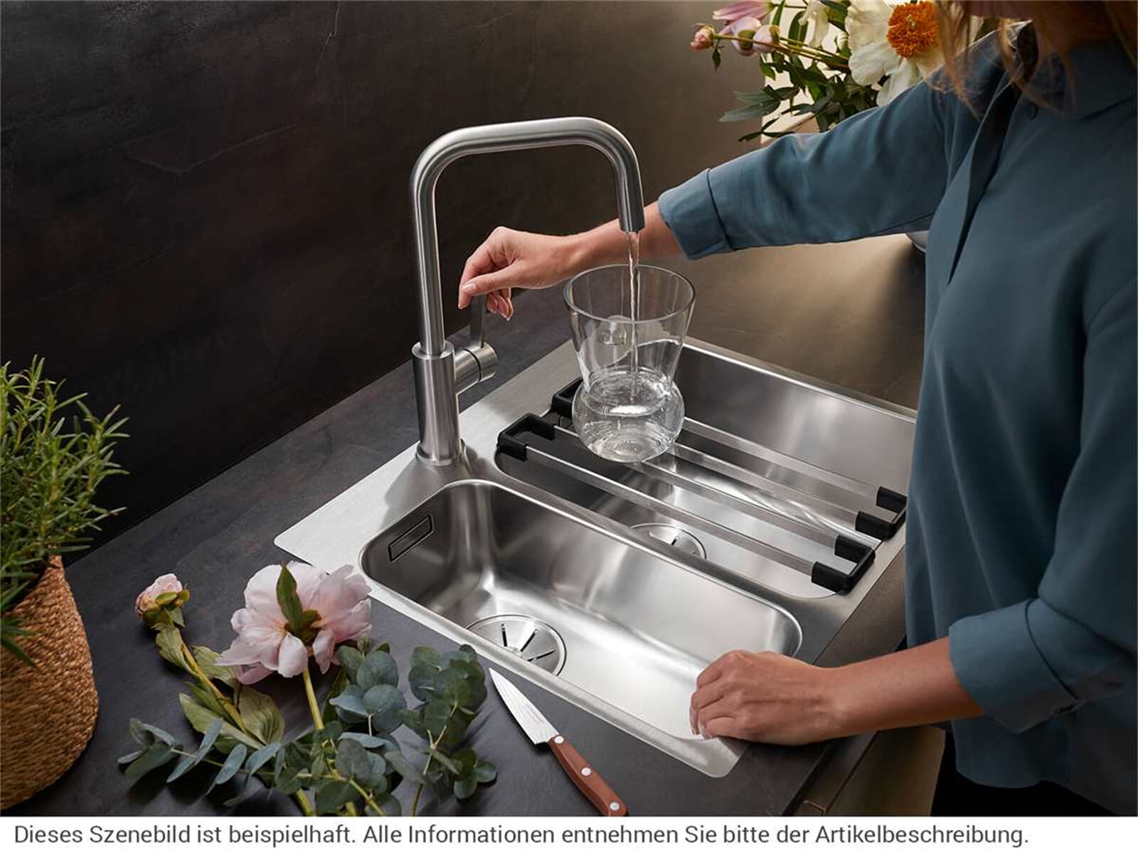 Blanco Jandora 526615 Edelstahl gebürstet Hochdruckarmatur