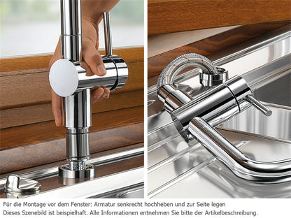 Blanco Lanora-SF 526180 Edelstahl Gebürstet Hochdruckarmatur