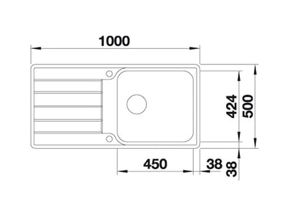Blanco Classimo XL 6 S-IF Edelstahlspüle Bürstfinish 525 327