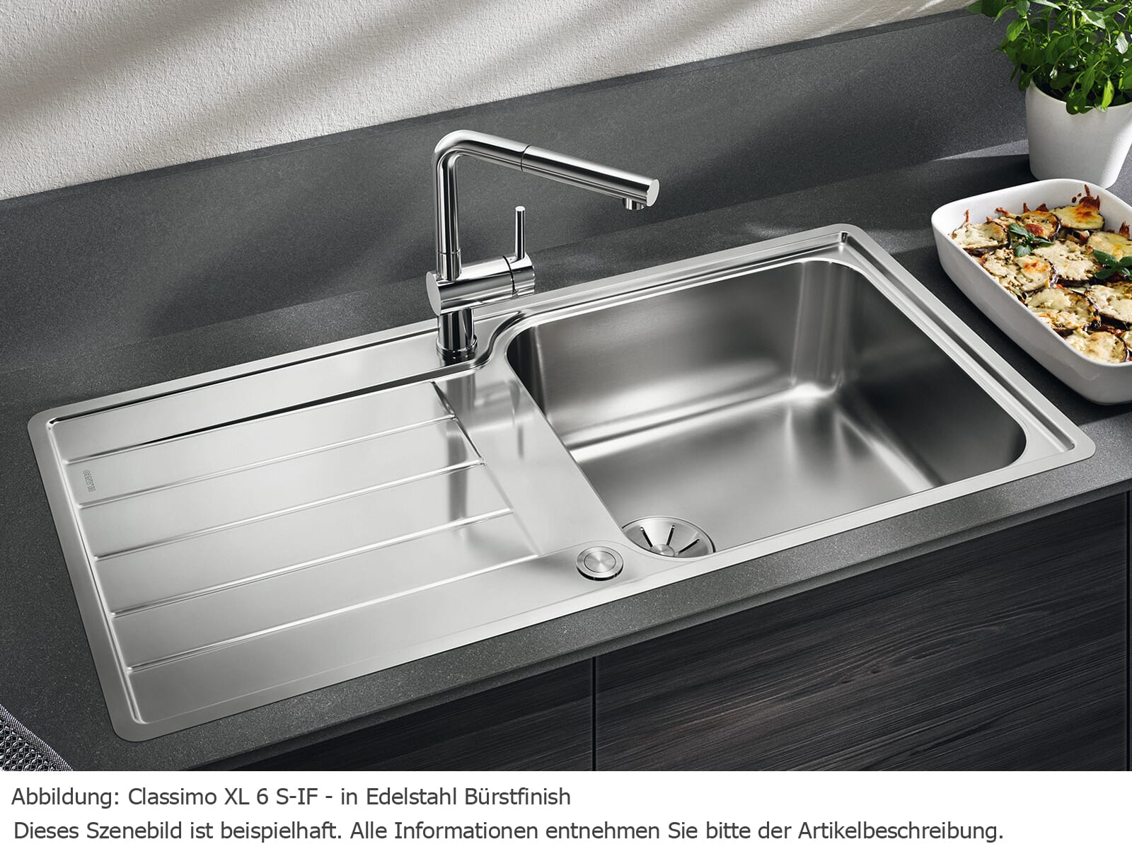 Blanco Classimo XL 6 S-IF Edelstahlspüle Bürstfinish 525 327