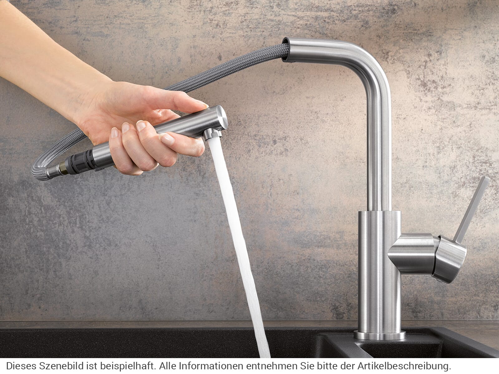 Blanco Lanora-SF 526180 Edelstahl Gebürstet Hochdruckarmatur