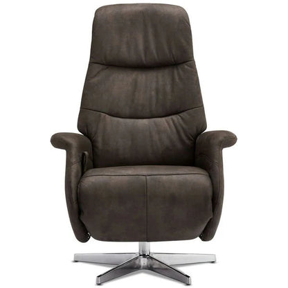 Furnhouse Delta Manueller Relaxsessel - Stoffbezug Taupe Grau