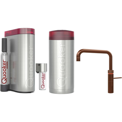 Quooker COMBI & CUBE Fusion Square – Kupfer Rosé Armatur