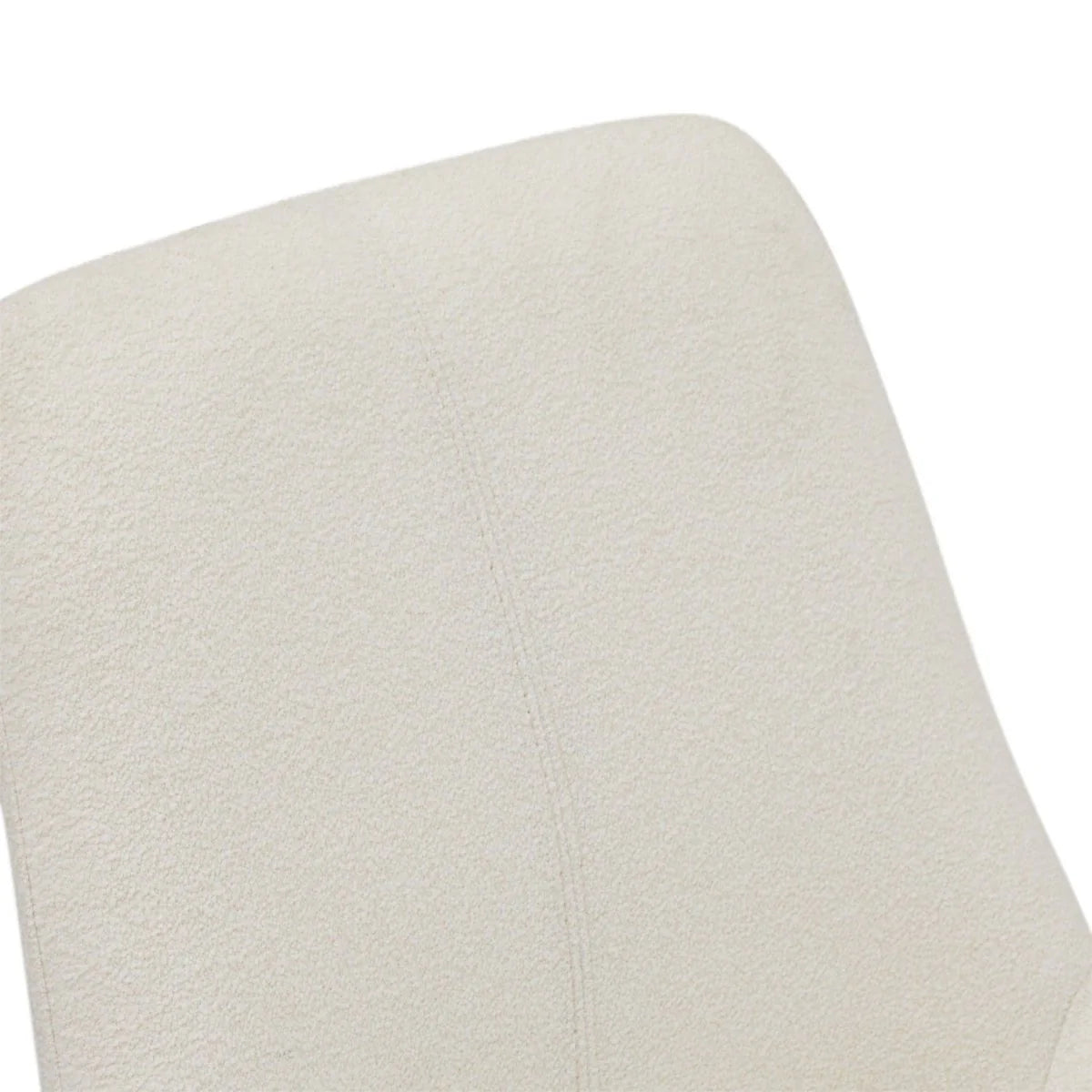 Furnhouse Helena Esszimmerstühle 2er Set - Drehbar, Bouclé-Stoff Weiß