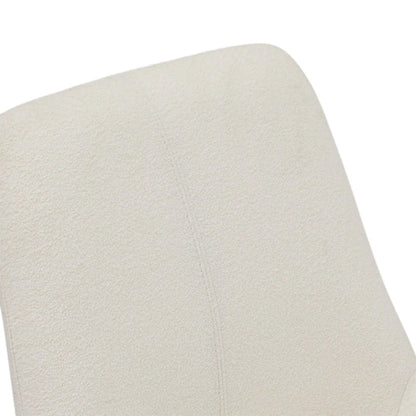 Furnhouse Helena Esszimmerstühle 2er Set - Drehbar, Bouclé-Stoff Weiß