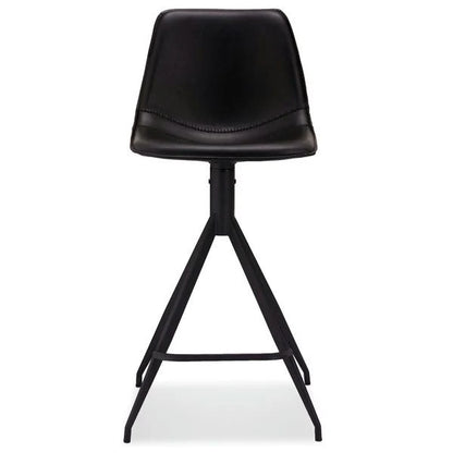 Furnhouse Isabel Barhocker 2er Set - Kunstleder Schwarz