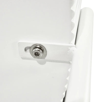 Furnhouse Milo Couchtisch Rund ø80 cm - Marmoroptik & Lamellenoptik Weiß