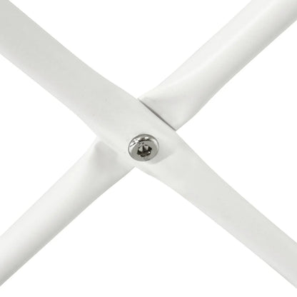 Furnhouse Milo Couchtisch Rund ø80 cm - Marmoroptik & Lamellenoptik Weiß