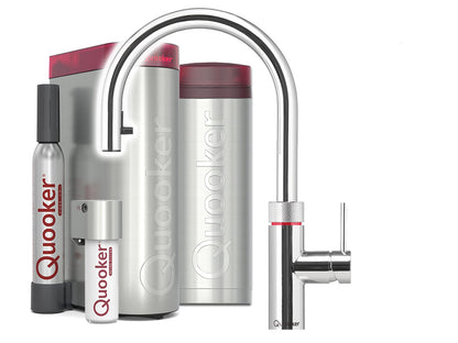 Quooker PRO3 &amp; CUBE | Flex CHR (verchromt glänzend) inkl. Würfelfilter