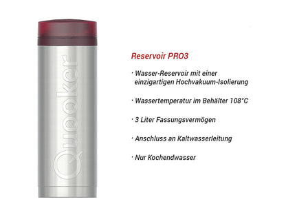 Quooker PRO3 &amp; CUBE | Flex CHR (verchromt glänzend) inkl. Würfelfilter