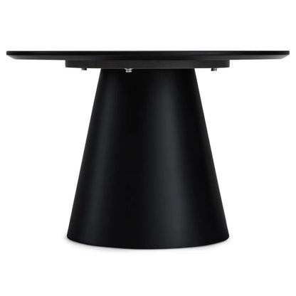 Furnhouse Tango Couchtisch Rund ø60 cm - Marmoroptik Dunkelgrau