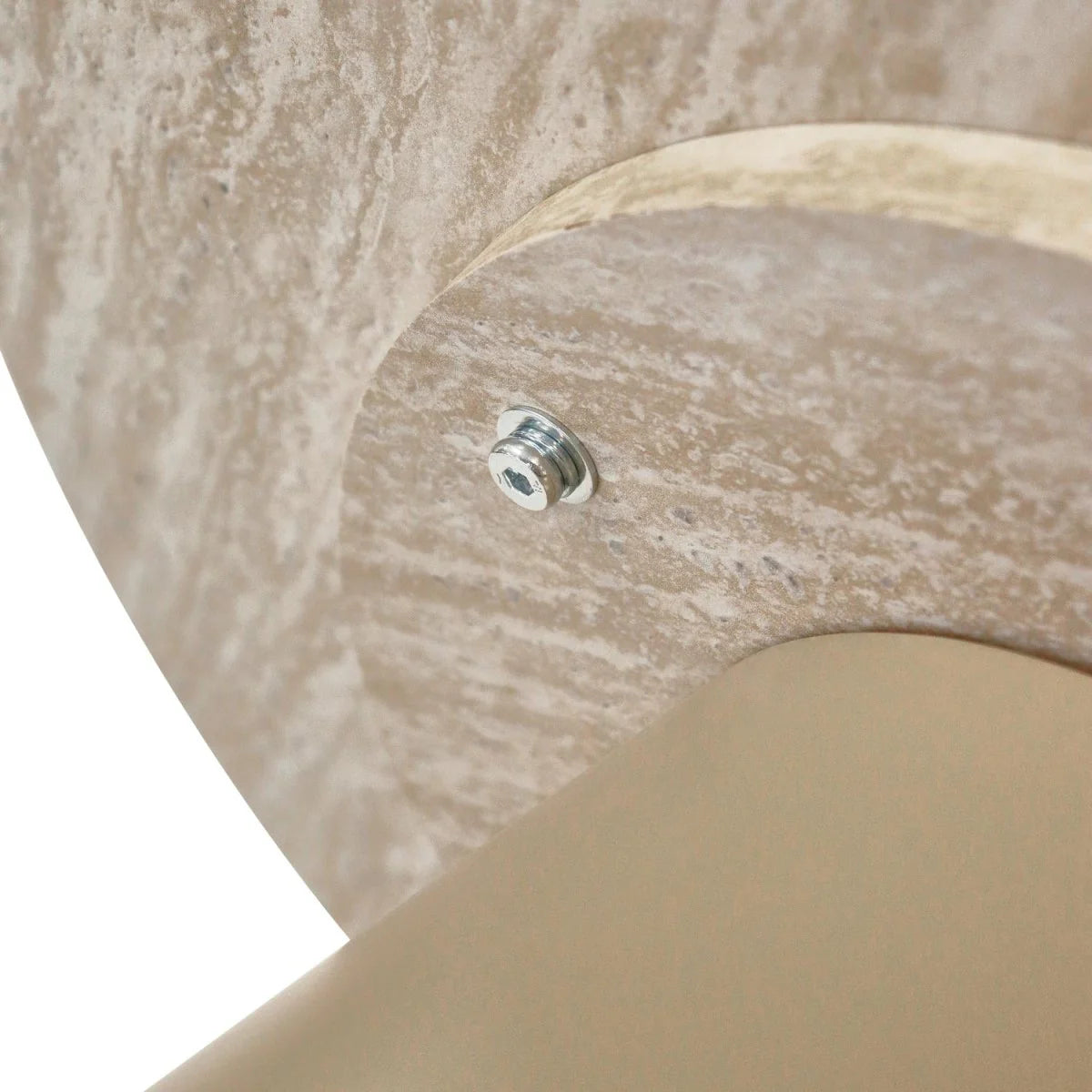 Furnhouse Tango Couchtisch Rund ø60 cm - Travertine-Optik Beige