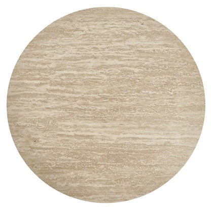 Furnhouse Tango Couchtisch Rund ø60 cm - Travertine-Optik Beige