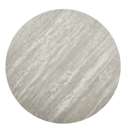 Furnhouse Tango Couchtisch Rund ø60 cm - Travertine-Optik Grau