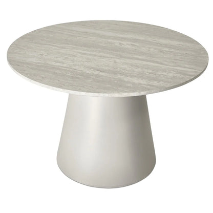 Furnhouse Tango Couchtisch Rund ø60 cm - Travertine-Optik Grau