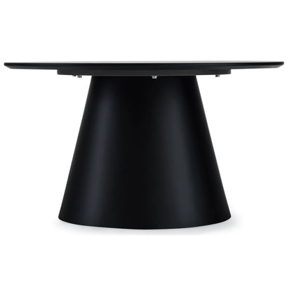 Furnhouse Tango Couchtisch Rund ø80 cm - Marmoroptik Dunkelgrau